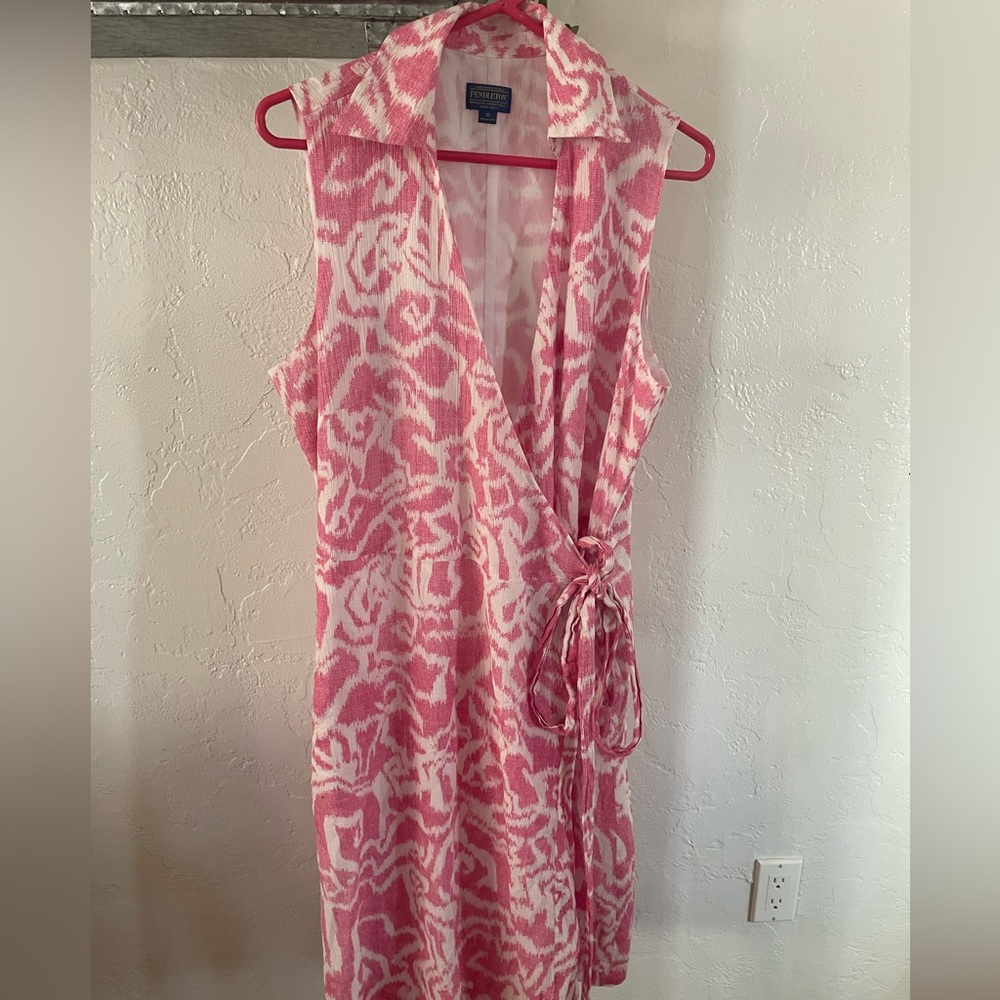 Pendleton Pink and White Fabric